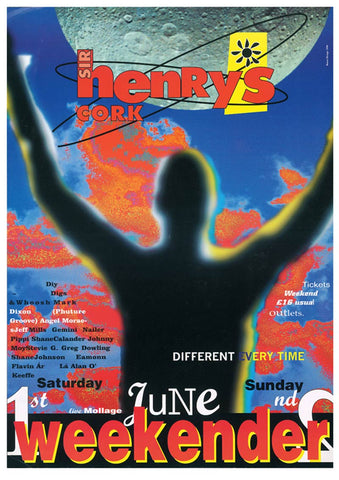 Sir Henrys Cork Weekender Poster 'Dancer' June 1996